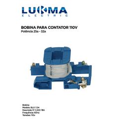BOBINA 110V P/ CONTATOR POTENCIA CJX2 25A-32A LUKM... - Comercial Leal