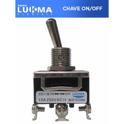 CHAVE ON/OFF 2P PLUS 15A LK511 LUKMA - 06811 - Comercial Leal
