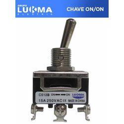 CHAVE ON/ON 3P PLUS 15A LK512 LUKMA - 06812 - Comercial Leal