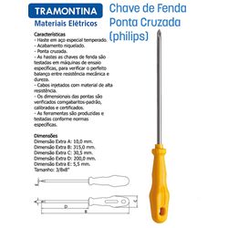 CHAVE PHILIPS 3/8X8