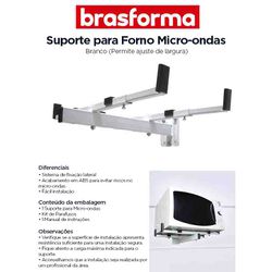 SUPORTE MICROONDAS BRANCO BRASFORMA - 08171 - Comercial Leal