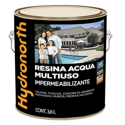 RESINA MULT. ACQUA INCOLOR FOSCA 3,6L HYDRONORTH -... - Comercial Leal