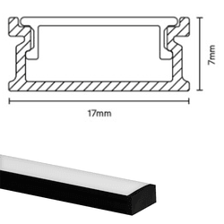 PERFIL ALUMINIO SOB PTO 17 X 7MM 2M BLUMENAU - 154... - Comercial Leal