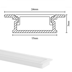 PERFIL ALUMINIO EMB BCO 24 X 7MM 3M BLUMENAU - 154... - Comercial Leal