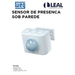 SENSOR DE PRESENÇA SOB PAREDE WEG - 13097 - Comercial Leal