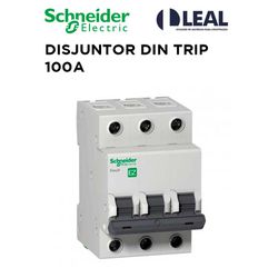 DISJUNTOR DIN TRIPOLAR 100A EASY9 - 13363 - Comercial Leal