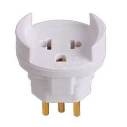 PINO ADAPTADOR 2P+T UNIVERSAL BRANCO 10A ILUMI - 0... - Comercial Leal