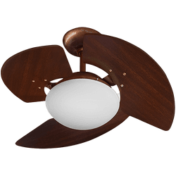 VENTILADOR TETO AVENTADOR 220V TABACO/COBRE 2 LAMP... - Comercial Leal