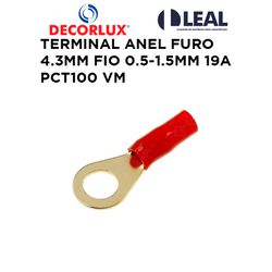 TERMINAL OLHAL FURO 4.3MM FIO 0.5-1.5MM 19A PCT100... - Comercial Leal
