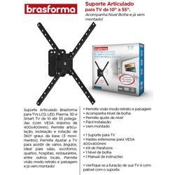 SUPORTE PARA TV ARTICULADO 10/60