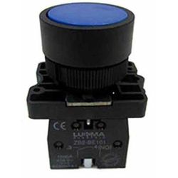 BOTÃO PULSANTE LK2-EA61 AZUL 1NA LUKMA - 08392 - Comercial Leal