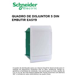 QUADRO DE DISJ 5DIN EMB EASY9 - 09278 - Comercial Leal