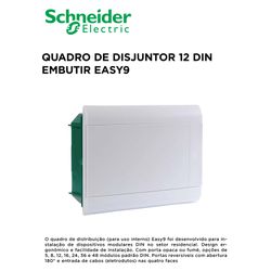 QUADRO DE DISJ 12DIN EMB EASY9 - 09280 - Comercial Leal