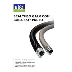 SEALTUBO GALVANIZADO COM CAPA PRETO 3/4X30M - 101... - Comercial Leal
