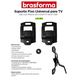SUPORTE PARA TV UNIVERSAL FIXO PARA PAINEL MAD 10/... - Comercial Leal