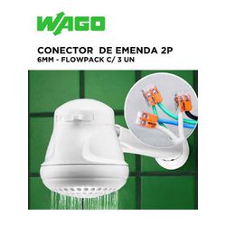 CONECTOR DE EMENDA 221 2P 6MM FLOWPACK C/3UN WAGO... - Comercial Leal