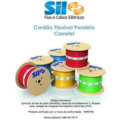 CORDAO PARALELO 2 X 1 BRANCO - CARRETEL SIL - 038... - Comercial Leal