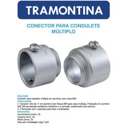 CONECTOR DE SAIDA CX MULT ALUM 1
