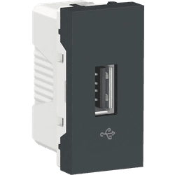 MODULO TOMADA USB 1A GRAFITE ORION - 12740 - Comercial Leal