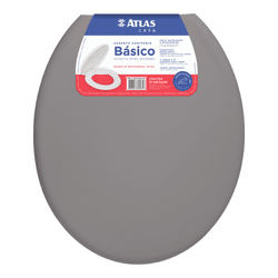 ASSENTO SANITARIO BASICO CINZA ATLAS - 16187 - Comercial Leal