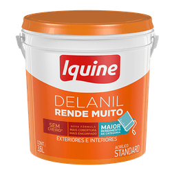 TINTA ACRÍLICA DELANIL RENDE MUITO STANDARD BRANC... - Comercial Leal