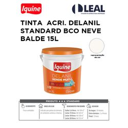 TINTA ACRÍLICA DELANIL RENDE MUITO STANDARD BRANC... - Comercial Leal