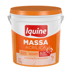 MASSA ACRILICA BALDE 25KG IQUINE - 12980 - Comercial Leal