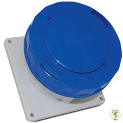 TOMADA DE EMBUTIR INDUSTRIAL 250V 63A 3P+T 9H - 1... - Comercial Leal