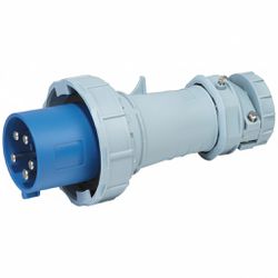 PLUG INDUSTRIAL 250V 63A 3P+T+N 9H AZUL WEG - 149... - Comercial Leal