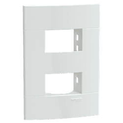 PLACA C/ SUP 4X2 2 MOD HORIZ BCO LUNARE UP SCHNEID... - Comercial Leal