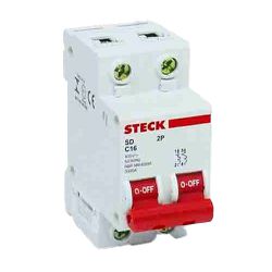 DISJUNTOR DIN BIPOLAR 80A 10KA STECK - 03181 - Comercial Leal