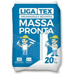 MASSA PRONTA 20 KG LIGA TEX - Comercial Prado