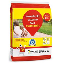 CIMENTCOLA QUARTZOLIT ACII 20 kg EXTERNA - Comercial Prado