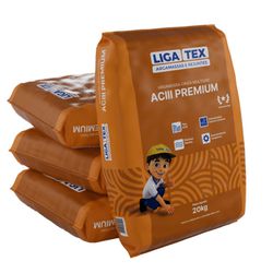 ARGAMASSA LIGA TEX ACIII 20 kg CINZA - Comercial Prado