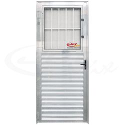 PORTA DE ALUMIÍNIO BRILHANTE JET MIX - Comercial Prado