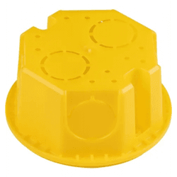 CAIXA DE LUZ 3X3 OCTOGONAL AMARELO TRAMONTINA - Comercial Prado