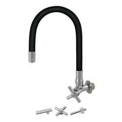 TORNEIRA 2040 C/ BICA MÓVEL DE PAREDE COM TUBO FLE... - Comercial Prado