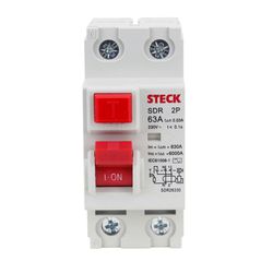 DISJUNTOR BIPOLAR DIN DR 63A30STECK - Comercial Prado