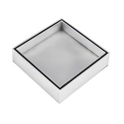 RALO INOX OCULTO 18X18CM LGMAIS - Comercial Prado