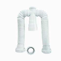 SIFÃO SANFONADO DUPLO VALEPLAST - Comercial Prado