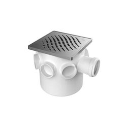 CAIXA SIFONADA QUADRADA TIGRE 100X100X50MM INOX - Comercial Prado