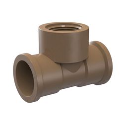 TÊ SOLDÁVEL TIGRE LR MARROM 20MM X 1/2 - Comercial Prado