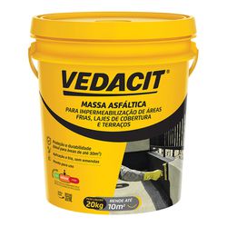 MASSA ASFÁLTICA VEDACIT 20 Kg PRETA - Comercial Prado