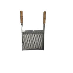 GRELHA CHURRASQUEIRA INOX 33X22 - Comercial Prado