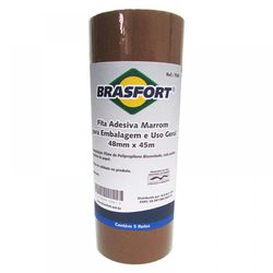 FITA EMBALAGEM BRASFORT MARROM - Comercial Prado