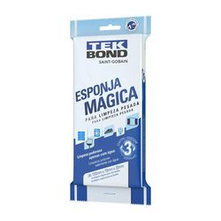 ESPONJA MÁGICA TEKBOND COM 3 UNIDADES - Comercial Prado