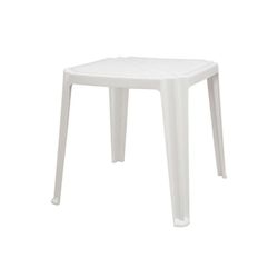 MESA PLÁSTICA BRANCA 70 cm - Comercial Prado