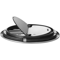 GRELHA REDONDA 10 CM CROMADA INTELIGENTE - Comercial Prado