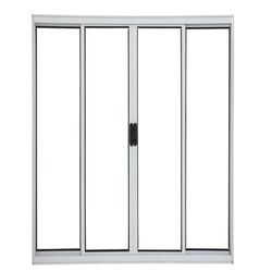 VITRÔ DE ALUMÍNIO BRANCO 4 FOLHAS 1,00X1,00 - Comercial Prado