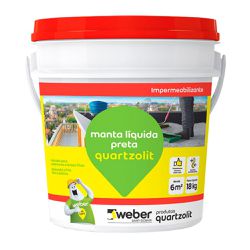 MANTA LIQUIDA PRETA QUARTZOLIT 18KG - Comercial Prado